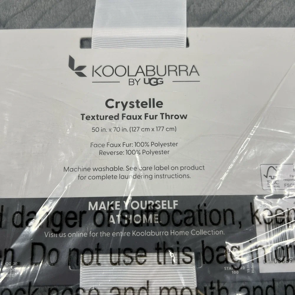 Koolaburra by UGG Crystelle Textured Faux Fur Throw 50